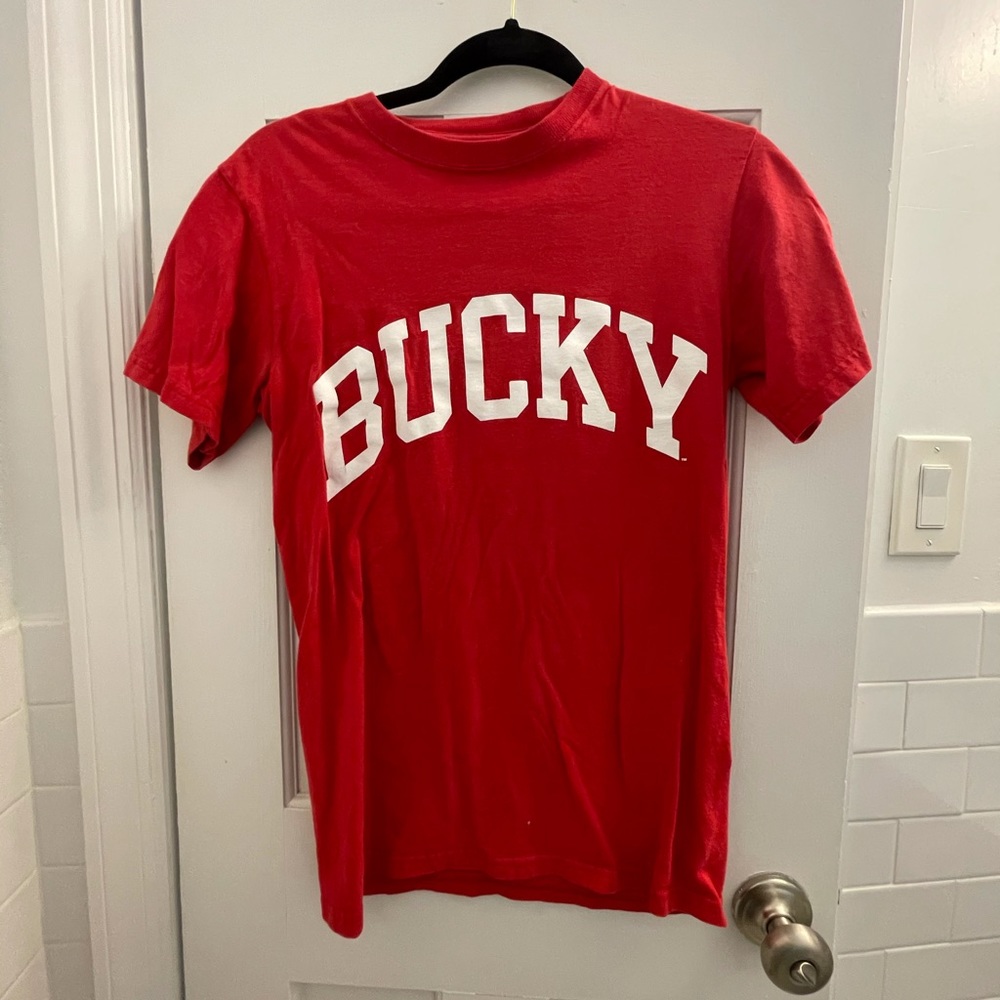 Red champion Bucky T-shirt